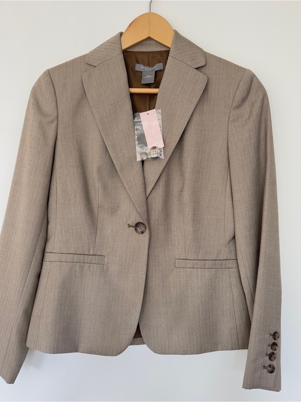 NWT Ann Taylor Petite One Button Blazer Jacket